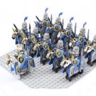 Medieval Knights Blue Dragon Cavalry Army Compatible Lego Minifigures