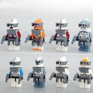 Star Wars Clone Trooper Minifigures Commander Wolffe Rex Cody Lego Clone Trooper Compatible