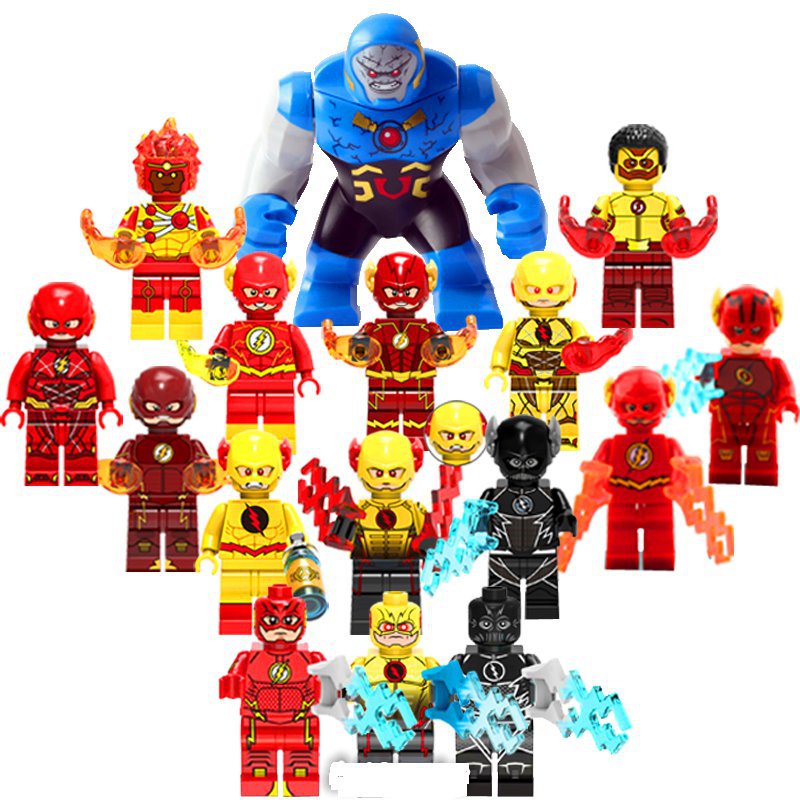16pcs DC Flash Reverse Flash Minifigures Compatible Lego Flash Minifigures