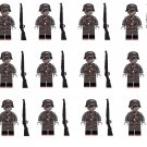 12個 ヴェーアマハト・ゾンビ ミニフィギュア 軍事 积み木