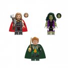 ソー とシー・ハルクミニフィギュアスーパーヒーロー 积み木