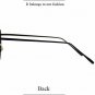 New Fashion Women Oversized Sunglasses Cat Eye Gold Metal Eyewear for Ladies