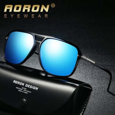 Mens Retro Polarized Sunglasses Oversized Mirror Pilot Driving Fashion Eyewear