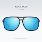 Mens Retro Polarized Sunglasses Oversized Mirror Pilot Driving Fashion Eyewear