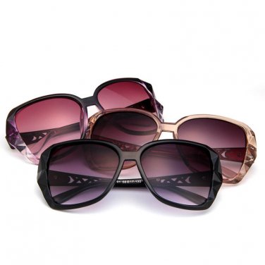 Fashion New Oversized Sunglasses Women Large Vintage Metal Shade Eyewear Glasses