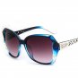 Fashion New Oversized Sunglasses Women Large Vintage Metal Shade Eyewear Glasses
