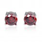 7.5MM Earrings CZ Ear Stud Round CUT 10Kt White Gold Filled Wedding Jewelry Gift