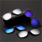 New Driving Polarized Mirrored Clip-on Fashion Glasses Flip-up Sunglasses UV400