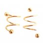 Stainless Steel Spiral Helix Cartilage Ear Stud Lip Nose Body Piercing Jewelry