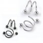 Stainless Steel Spiral Helix Cartilage Ear Stud Lip Nose Body Piercing Jewelry