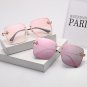 New Oversized Metal Frame Sunglasses Women Big Square Outdoor Summer Eyewear