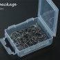50pcs Hook Jig Fishing Baitholder Hooks Black High Carbon Steel Fishhook Sports