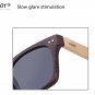 Retro Men's Bamboo Sunglasses Polarized UV400 Pilot Aviator Fashion Eyewear