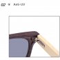 Retro Men's Bamboo Sunglasses Polarized UV400 Pilot Aviator Fashion Eyewear