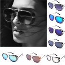 Unisex  Iron Man Retro Sunglasses Women Men Double Girder Box Eyewear Glasses