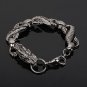 Dragon Titanium Steel Bangle Bracelet Vintage Jewellery Chain Black/Bronze/Gold
