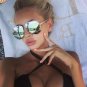 Women's  Luxury Polarized Sunglasses Vintage Mirror Glasses Gold Metal Eyewear