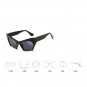New Cool Women Cat Eye Half Frame Glasses Fashion Sunglasses Outdoor Shades