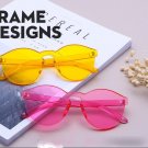 Women's Vintage Oversize Mirror Sunglasses UV400 Cat Eye Candy Color Glasses