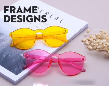 Women's Vintage Oversize Mirror Sunglasses UV400 Cat Eye Candy Color Glasses