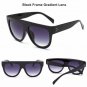 Women's Oversized Full Frame Shades Sunglasses Vintage Retro Leopard Eyewear