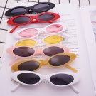 New Waterdrop Oval Lens Sunglasses Jelly Trend Vintage Unisex Sunglasses Eyewear