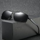 New Luxurious Mens Polarized Sunglasses Black Gold Metal Glasses Fashion Eyewear