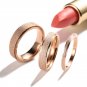 Size 3-10 Rose Gold Frosted Titanium Steel 2/4/6mm Wedding Band Men/Women's Ring