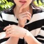 Size 3-10 Rose Gold Frosted Titanium Steel 2/4/6mm Wedding Band Men/Women's Ring
