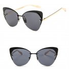 New Cat Eye Sunglasses Women Oversized Gold Metal Mesh Vintage Fashion Eyewear