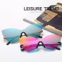 Fashion New Women's Cat Eye Sunglasses Fashion Metal Glasses Rimless Eyeglasses