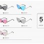 Fashion New Women's Cat Eye Sunglasses Fashion Metal Glasses Rimless Eyeglasses