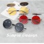 New Cool Smile Round Sunglasses Gold Metal UV400 Glasses Summer Beach Eyewear