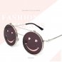 New Cool Smile Round Sunglasses Gold Metal UV400 Glasses Summer Beach Eyewear