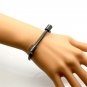 316L Stainless Steel Jewelry D Shape Bangle Bracelet Retro Navy Style Horseshoe