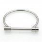 316L Stainless Steel Jewelry D Shape Bangle Bracelet Retro Navy Style Horseshoe