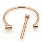 316L Stainless Steel Jewelry D Shape Bangle Bracelet Retro Navy Style Horseshoe