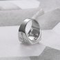 Vintage Jesus Cross 18K Gold Plated Stainless Steel Jewelry Men's Celebrity Ring