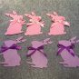 3m Easter Spring Party Cloth Banner Cute Pink Purple Bunny Flags Hanging Decor