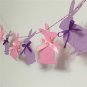3m Easter Spring Party Cloth Banner Cute Pink Purple Bunny Flags Hanging Decor