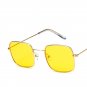 New Sunglasses Women Oversized Square Metal Frame Glasses for Women Men Eyewear