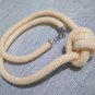 SALE!!! SALE!!! Crochet rope necklace. Peach necklace. Double overhand knot neklace