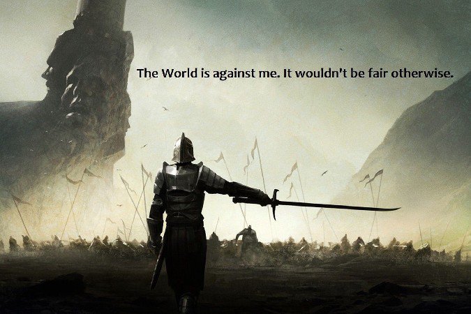 The World Is Against Me Motivational Fabric Silk Posters And Prints Home Decor Art 24x36 Inch