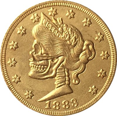 Hobo Nickel 1883 Liberty 5$ Gold Dollar Copy Coins