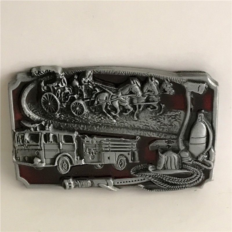 Fire Fighters Superhero Western Cowboy Men Belt Buckles Fit 4cm Wide Belt
