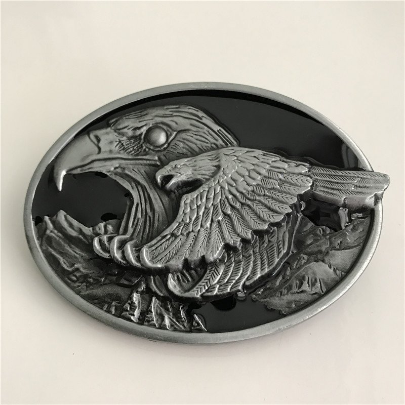 Silver Eagle Western Cowboy Men's Belt Buckles Fit 4cm Wide Belt