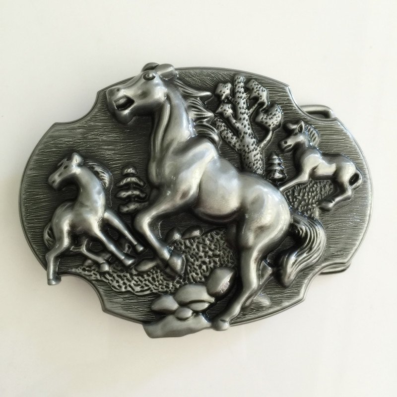 Silver Horse Western Men's Cowboy Belt Buckles Fit 4cm Wide Jeans Belt