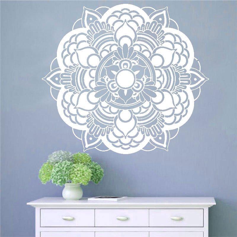 Indian Buddhist Art Wall Sticker DIY Namaste Yoga Art Decor Home Office GYM Wall Sticker