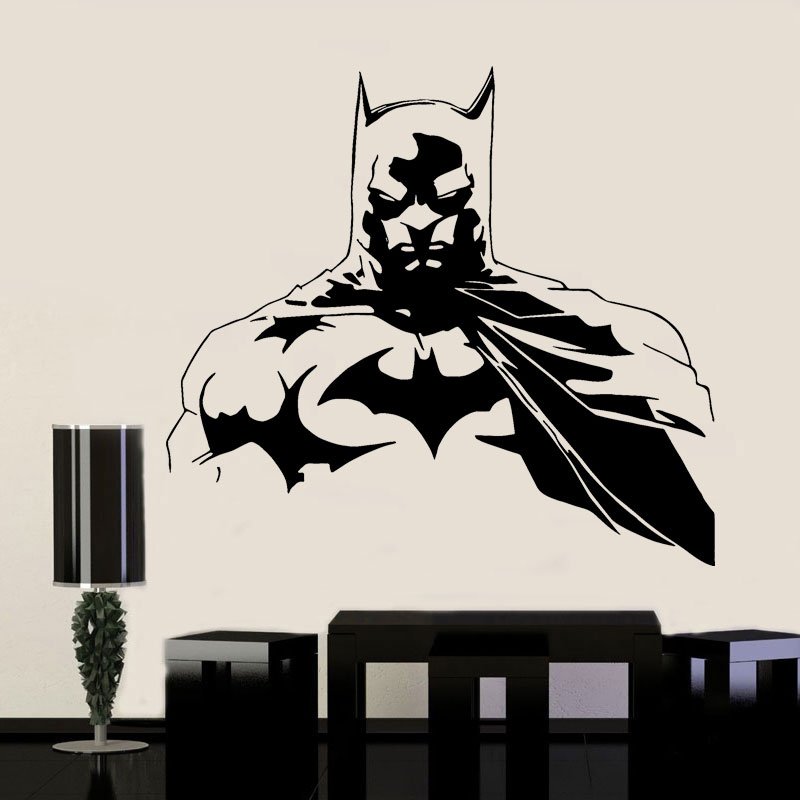 Justice League Batman Super Hero Wall Stickers Vinyl Interior Home Decor