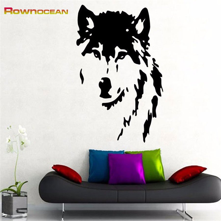 Animals Wolf Home Decoration Wall Stickers Vinyl Removable DIY Muraux Decor